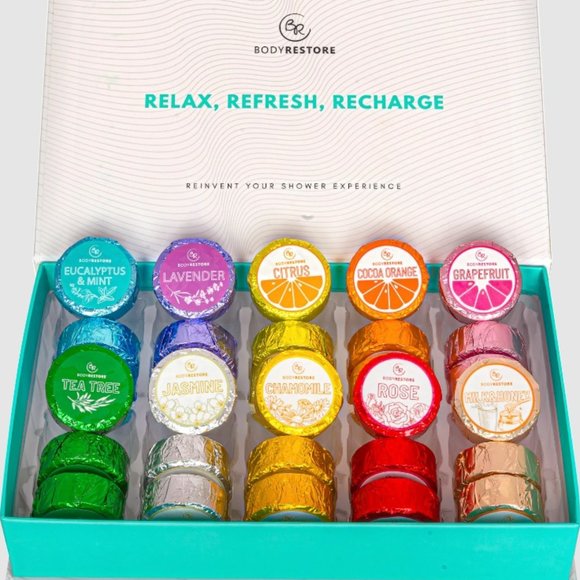Body Restore Other - NEW 30 Shower Steamers in Collectors Edition Box by Body Restore
